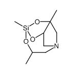 3,5,7,10-tetramethyl-4,6,11-trioxa-1-aza-5-silabicyclo[3.3.3]undecane结构式