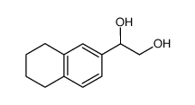 5,6,7,8-tetrahydro-naphthalene-2-yl-ethane-1,2diol结构式