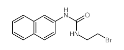 Urea, 3-(2-bromoethyl)-1-(2-naphthyl)- Structure