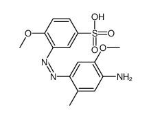 3-[(4-amino-5-methoxy-o-tolyl)azo]-4-methoxybenzenesulphonic acid structure