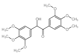 2-hydroxy-1,2-bis(3,4,5-trimethoxyphenyl)ethanone structure