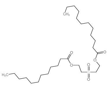 2-(2-dodecanoyloxyethylsulfonyl)ethyl dodecanoate结构式