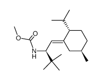 methyl ((S,E)-1-((2S,5R)-2-isopropyl-5-methylcyclohexylidene)-3,3-dimethylbutan-2-yl)carbamate Structure