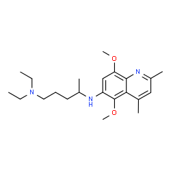 1,4-Pentanediamine, N4-(5,8-dimethoxy-2,4-dimethyl-6-quinolinyl)-N1,N1-diethyl- Structure