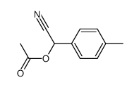 α-acetoxy-2-(4-methylphenyl)acetonitrile Structure