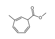 methyl 3-methylcyclohepta-2,4,6-triene-1-carboxylate结构式