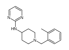 2-((1-(o-Methylbenzyl)-4-piperidyl)amino)pyrimidine结构式