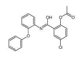 [4-chloro-2-[(2-phenoxyphenyl)carbamoyl]phenyl] acetate Structure