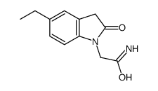 1H-Indole-1-acetamide,5-ethyl-2,3-dihydro-2-oxo-(9CI) Structure