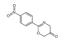 2-(4-nitrophenyl)-4H-1,3-oxazin-5-one结构式