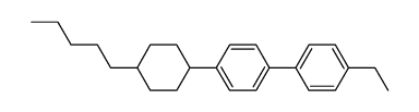 4'-ethyl-4-(4-n-pentyl-cyclohexyl)biphenyl结构式