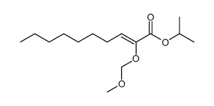 isopropyl 2-(methoxymethoxy)dec-2-enoate结构式
