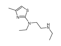 1,2-Ethanediamine,N,N-diethyl-N-(4-methyl-2-thiazolyl)-(9CI) structure