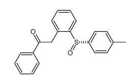 (S)-1-phenyl-2-[2-(p-tolylsulfinyl)phenyl]ethan-1-one结构式