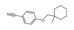 4-(1-methylcyclohexylmethoxy)benzonitrile结构式