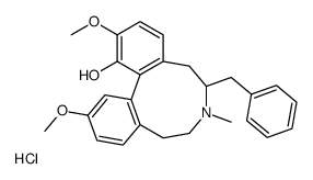 6-benzyl-2,12-dimethoxy-7-methyl-6,7,8,9-tetrahydro-5H-dibenzo[d,f]azonin-1-ol hydrochloride结构式