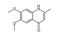 4-Quinolinol,6,7-dimethoxy-2-methyl-(9CI) structure