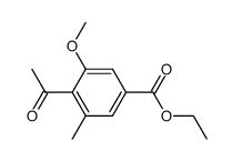 ethyl 4-acetyl-3-methoxy-5-methylbenzoate Structure