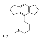 4-(1,2,3,5,6,7-hexahydro-s-indacen-4-yl)-N,N-dimethylbutan-1-amine,hydrochloride Structure