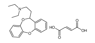 (+-)-N,N-Diethyl-11H-dibenzo(b,e)(1,4)dioxepin-11-ethanamine结构式