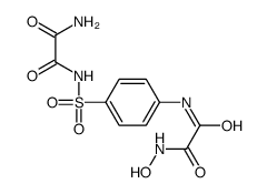 N-[4-[(hydroxycarbamoylformyl)amino]phenyl]sulfonyloxamide structure