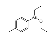 ethoxy-ethyl-(4-methylphenyl)arsane Structure
