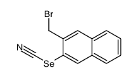 [3-(bromomethyl)naphthalen-2-yl] selenocyanate结构式