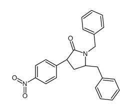 (5R)-1,5-dibenzyl-3-(4-nitrophenyl)pyrrolidin-2-one结构式