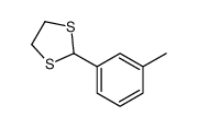 1,3-DITHIOLANE, 2-(m-TOLYL)- Structure