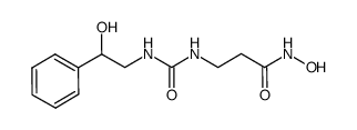 N-hydroxy-3-[3-(2-hydroxy-2-phenyl-ethyl)-ureido]-propionamide结构式