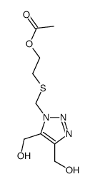 2-[[4,5-bis(hydroxymethyl)triazol-1-yl]methylsulfanyl]ethyl acetate Structure