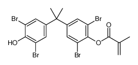 2,6-dibromo-4-[1-(3,5-dibromo-4-hydroxyphenyl)-1-methylethyl]phenyl methacrylate Structure