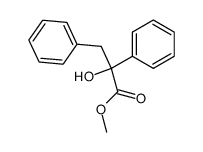 2-hydroxy-2,3-diphenylpropionic acid methyl ester结构式