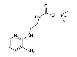 {[2-(3-aminopyrid-2-yl)amino]ethyl}carbamic acid t-butyl ester Structure