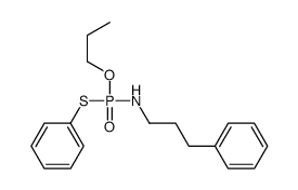 3-phenyl-N-[phenylsulfanyl(propoxy)phosphoryl]propan-1-amine结构式