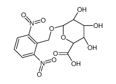 (2S,3S,4S,5R,6R)-6-[(2,6-dinitrophenyl)methoxy]-3,4,5-trihydroxyoxane-2-carboxylic acid结构式