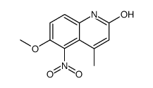 6-methoxy-4-methyl-5-nitro-quinolin-2-ol Structure