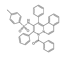 N-(4-benzoyl-1,3-diphenyl-4H-pyridazino[6,1-a]isoquinolin-2-yl)-4-methylbenzenesulfonamide Structure
