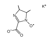 4,4,5,5-tetramethyl-1-oxyl-4,5-dihydro-1H-imidazole-2-carboxylic acid potassium salt结构式