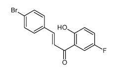 3-(4-bromophenyl)-1-(5-fluoro-2-hydroxyphenyl)prop-2-en-1-one Structure