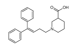 1-(4,4-Diphenyl-3-buten-1-yl)-3-piperidinecarboxylic acid structure