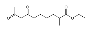 2-methyl-7,9-dioxo-decanoic acid ethyl ester结构式