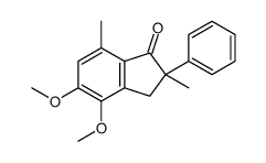 4,5-dimethoxy-2,7-dimethyl-2-phenyl-3H-inden-1-one Structure