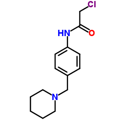 2-Chloro-N-[4-(1-piperidinylmethyl)phenyl]acetamide结构式