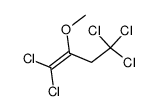 1,1,4,4,4-pentachloro-2-methoxybut-1-ene结构式