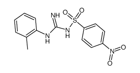 N-(4-nitro-benzenesulfonyl)-N'-o-tolyl-guanidine结构式