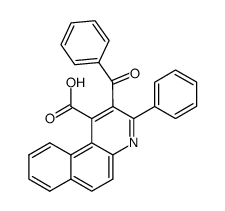 2-benzoyl-3-phenyl-benzo[f]quinoline-1-carboxylic acid结构式