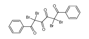 2,2,5,5-tetrabromo-1,6-diphenyl-hexane-1,3,4,6-tetraone Structure