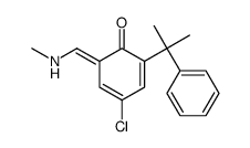 4-chloro-6-(methylaminomethylidene)-2-(2-phenylpropan-2-yl)cyclohexa-2,4-dien-1-one结构式
