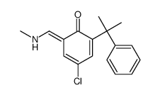 4-chloro-6-(methylaminomethylidene)-2-(2-phenylpropan-2-yl)cyclohexa-2,4-dien-1-one Structure